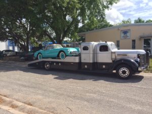 Corvette on hauler